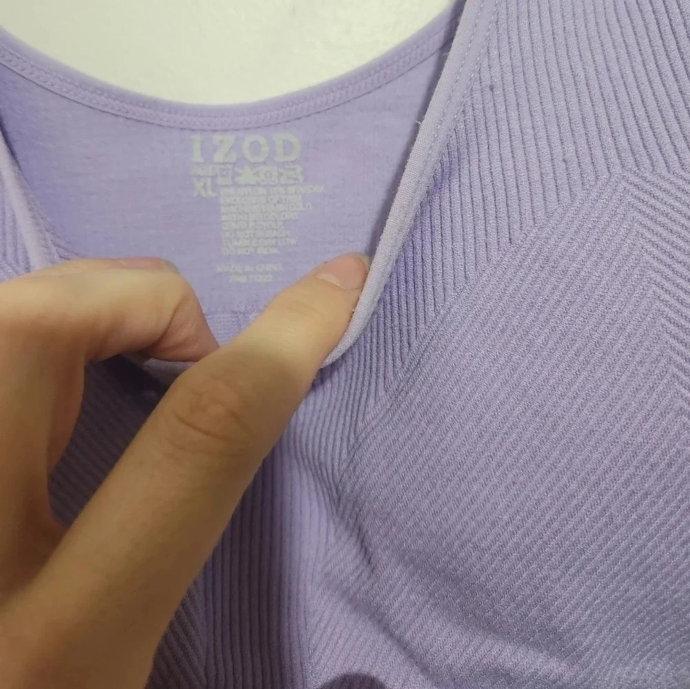 Purple Izod Sports Bra - Picture 3 of 3